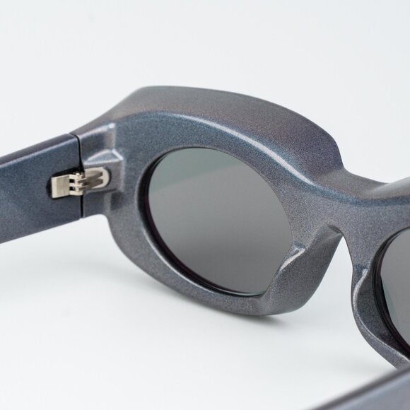 Loewe Paula's Ibiza Women Sunglasses Metallic Mirror Rectangle LW40033I 05X - Picture 6 of 15